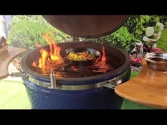 SGS 24 İnç Kamado Izgara Isıya Dayanıklı Koyu Gök Mavisi