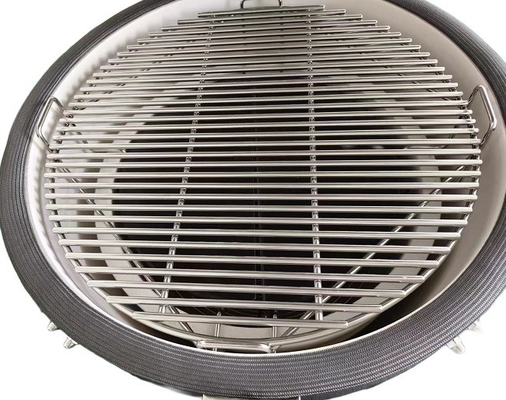 Kömür 22 Inch Dot Pattern Kara Pizza Taşıyla Seramik Kamado ızgaraları